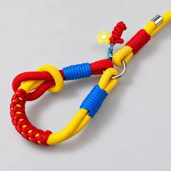 PipsyPet_Colorblock_rope_Leash_05-yellow-red-handle-detail